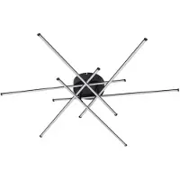 LINDBY Taklampor , Elviano, Svart, Vardagsrum, Aluminium, Modern