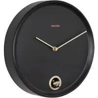 Karlsson väggklocka Esencia Cuckoo black KA6123BK