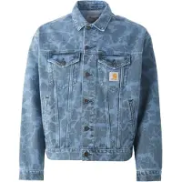 Carhartt WIP Övergångsjacka 'Helston' ljusblå / antracit