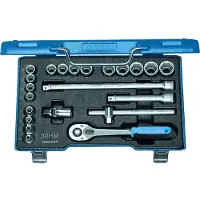 Gedore 6239700 Hylsnyckelsats metrisk 3/8 22 delar 6239700