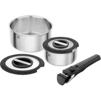 Zwilling Unlock-5-pieces 18/10 Stainless Steel Kastrullset