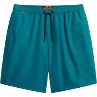 Superdry för män. M3010246A Premium grön broderad baddräkt (M), Strandkläder, Återvunnen polyester, Hållbar