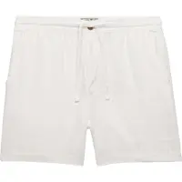 Superdry för män. M7110520A Shorts Merchant Linne vit (L), Casual, Lino