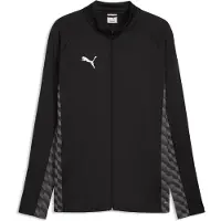 Puma Sportjacka 'TeamLIGA26' grå / mörkgrå / svart / vit