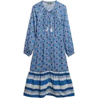 Superdry Printed Långärmad Kort Klänning