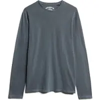 Superdry för män. M6010879A Grå Classic Essential t-shirt (XXL), Casual, Bomull, Lång ärm