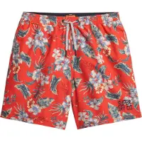Superdry för män. M3010242A Hawaii baddräkt röd (M), Strandkläder, Återvunnen polyester, Hållbar