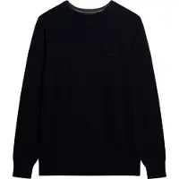 Superdry för män. M6110689A Marinblå pullover i ullblandning (S), Casual, Marino