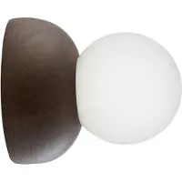 Globen Lighting Vägglampa , Torrano, dimbara, Brun / rost, Vardagsrum, Trä, Design