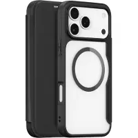 DUX Skin X Pro-fodral för iPhone 17 Pro med plånbok, MagSafe-kompatibel - Svart