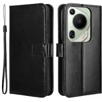 Mtp Products Huawei Pura 70 Ultra/70 Pro Plånboksfodral med Magnetstängning - Svart