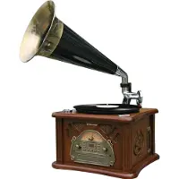 Roadstar HIF-1850TUMPK, Brun, Trä, 33,45,78 RPM, AM, FM, MP3, WMA, LCD