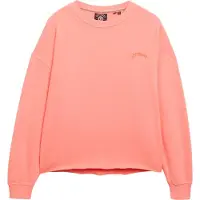 Superdry för kvinnor. W2012293A Baggy sweatshirt logo Essential rosa (XXS), Casual, Bomull
