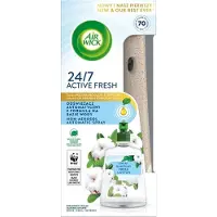 Air Wick Active Fresh automatisk luftfräschare med vattenbaserad formula och refill - bomullsblomma 228 ml