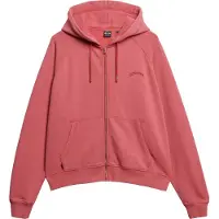 Superdry för kvinnor. W2012287A Röd Essential Logo Raglan huvtröja med dragkedja (S), Casual, Bomull