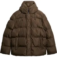Superdry för män. M5012285A Five kappa brun (3XL), Casual, Polyester
