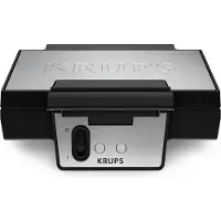 Krups FDK2, 2 våffla/våfflor, Torg, Svart, 850 W, 234 mm, 265 mm