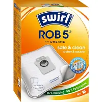 Swirl ROB 5 EcoPor Dammsugarpåsar 4 st