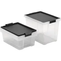 TATAY Multifunktionell Förvaringslåda 2x7l 1x15l 3 Enheter