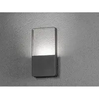 Konstsmide LED utomhus vägglampa Matera, Aluminium / grå / zink, Aluminium / grå / zink, Modern, LED-vägglampa utomhus