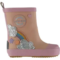 Mikk-Line Gummistövlar - Barfota - Gummistövlar Rainbow Patch - - - 22 - Gummistövlar