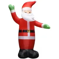 vidaXL Uppblåsbar jultomte med LED IP44 3 m