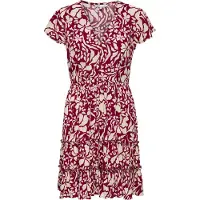 ONLY Skjortklänning 'ONLClaudette' beige / merlot