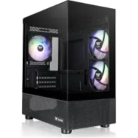Thermaltake View 170 TG ARGB Black Microtower Datorchassi Svart