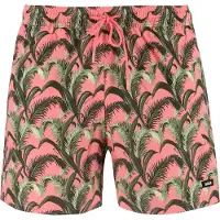 BOSS för män. 50561145 Baddräkt med rosa Double B monogram-piping (XL), Strandkläder, Polyester