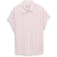 Tom Tailor Blus ljusrosa / vit