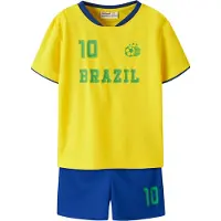 Name It Mini Shortsset - NmnHiteam - Empire Yellow - - 3 år (98) - Shorts