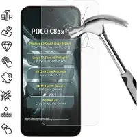Mtp Products Xiaomi Poco C85x Skärmskydd av härdat glas - 9H - Case Friendly - Genomskinlig
