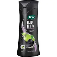 Joy Hair Fruits Shining Black Conditioning Shampoo 340 ml Unisex Pack Berikad med Amla Black Druvor för glänsande hår