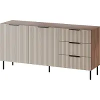 Cama Chest of drawers 1 ALMERA 156x42x75 walnut/cashmere