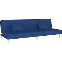 vidaXL Soffa-säng för 2 personer med två kuddar, Dagbädd med ryggstöd, Gästsäng, Möbel för sovrum och vardagsrum, Modern, 375893