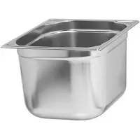Aps Gastrobehållare 1/2 GN 6 liter 32,5 x 26,5 x 10 cm rostfritt stål, st