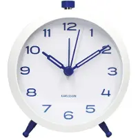 Karlsson väckarklocka Button Retro cobalt blue KA6143BL