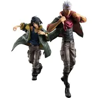 Megahouse Gundam Järn Mobile Suit -blooded Orphans Mikazuki Augus & Orga Itsuka G.e.m.-serien Pvc-figur 26 Cm