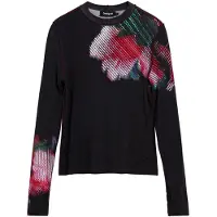 Desigual T-shirt grön / röd / svart