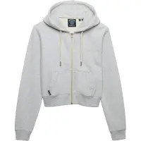 Superdry för kvinnor. W2012286A Sweatshirt Logo Cropped grå (L), Casual, Bomull