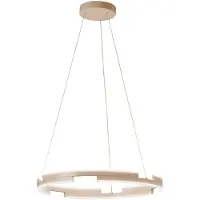 FISCHER&HONSEL GMBH Pendellampa Circly, dimbar, Creme / bärnsten, Vardagsrum / matsal, Metall, Modern