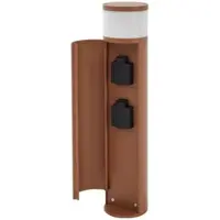 LUCANDE Utomhusbelysning , Corban, dimbara, Brun / rost, Terrass, Aluminium, Modern
