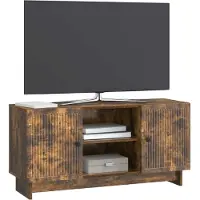 vidaXL TV-skåp Rökt ek 102 x 34,5 x 50 cm Konstruerat trä