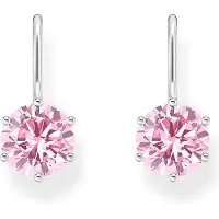 Thomas Sabo pink large zirconia stone silverörhängen H2287-051-9