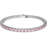 Swarovski Matrix Tennis Rundslipad Armband Damarmband Rosa 5648930 S