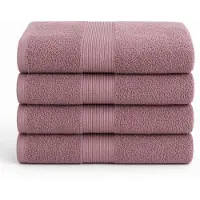 Borg Bomullshandduk - 100% bomull - Badhandduk 70x140 cm - Magnolia - Rosa
