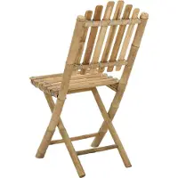 vidaXL Trädgård Stol 4 pcs Naturfärg 42 x 53 x 90 cm Bambus