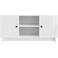 vidaXL TV-skåp Högblanka vita 102 x 34,5 x 50 cm Konstruerat trä