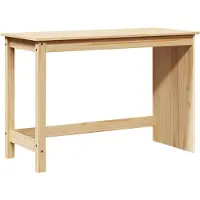 vidaXL Skrivbord Brun 112 x 50 x 75 cm Massiv furu