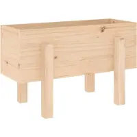 vidaXL Odlingslåda 62x30x38 cm massiv furu